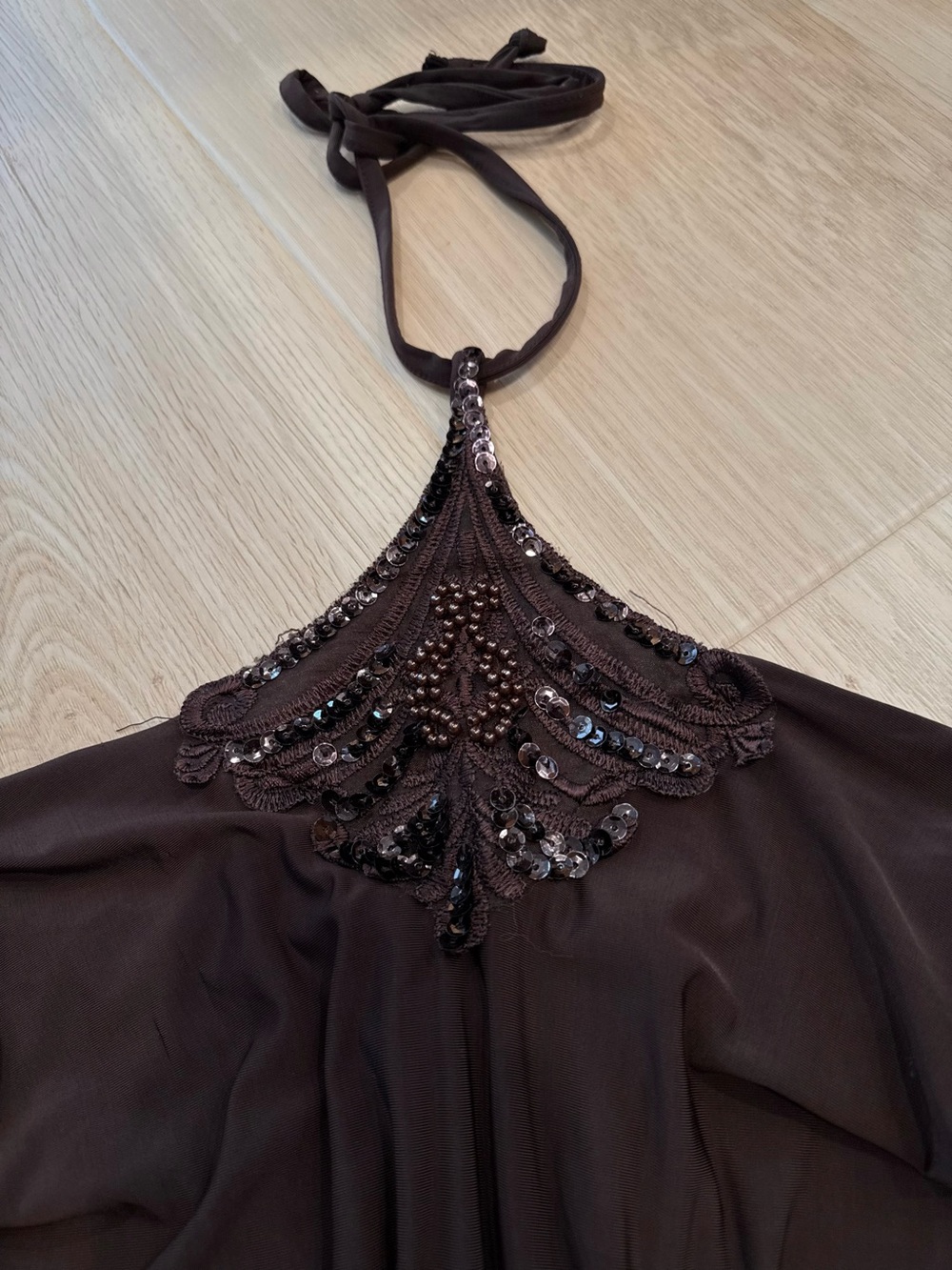 Y2K Beaded Halter Top - Picture 2 of 3